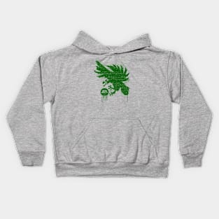 Warlock Graffiti - Green Kids Hoodie